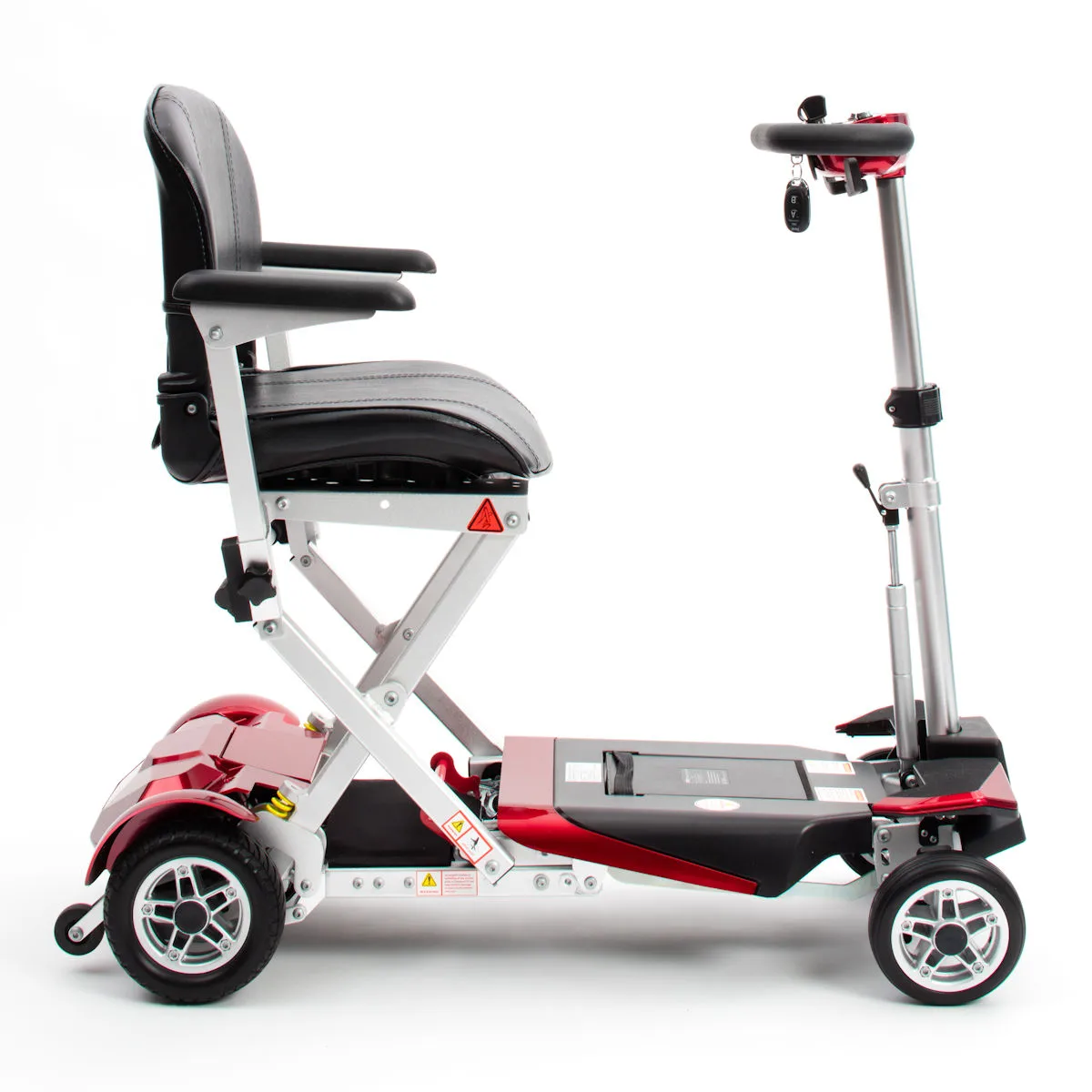Drive Autofold Elite Mobility Scooter in Red Side View.jpg